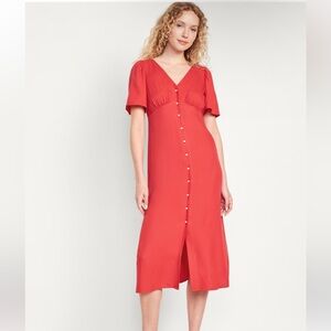 Waist Defined Midi Dress